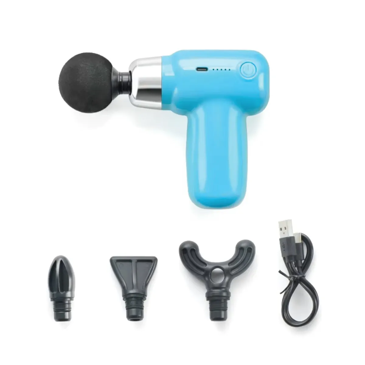 VICTORIA - Pistola Masajeadora Para Cuerpo Entero Con 4 Cabezales