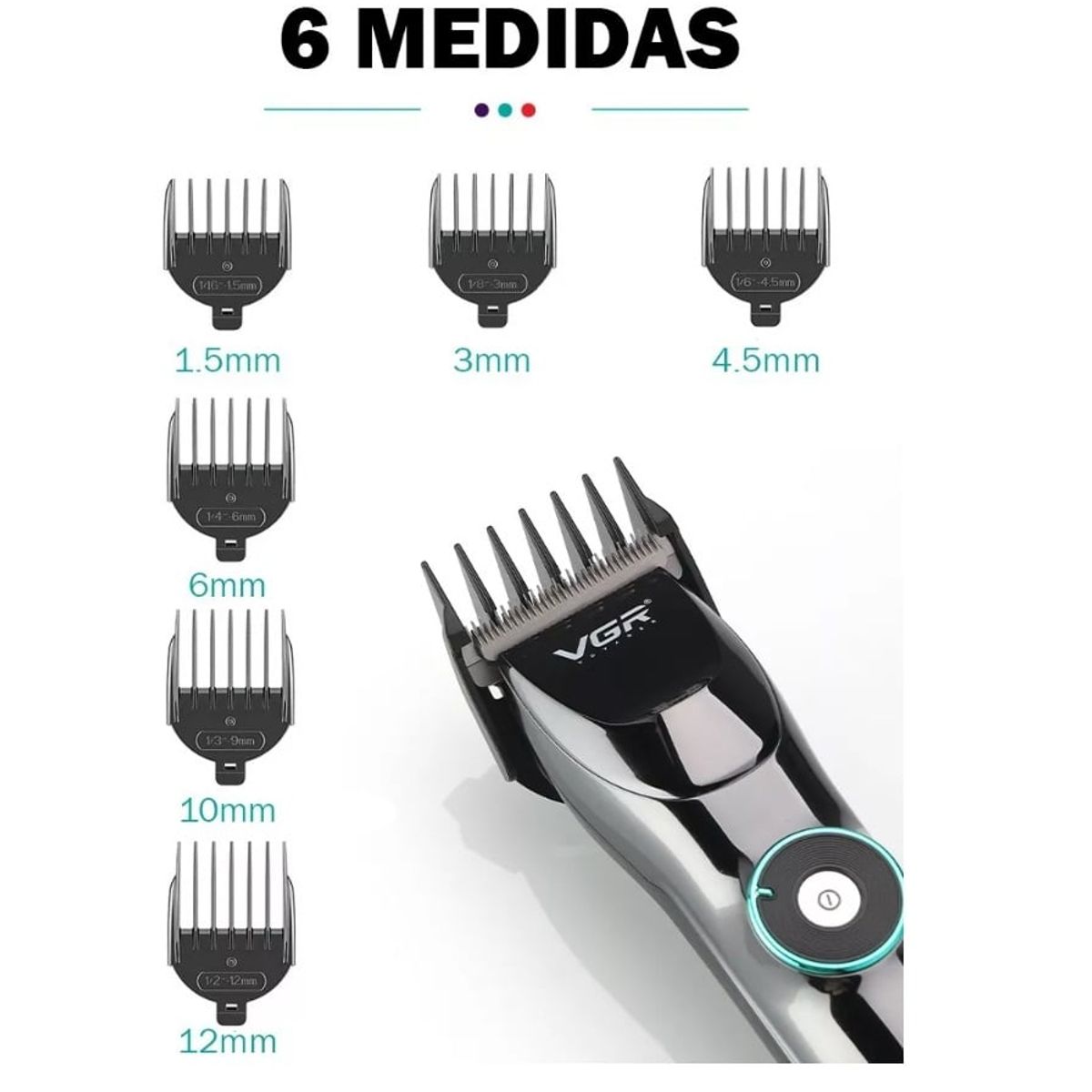 PREMIUM - Cortadora De Pelo Profesional Clipper Barba Vgr V-256 Peluqueria