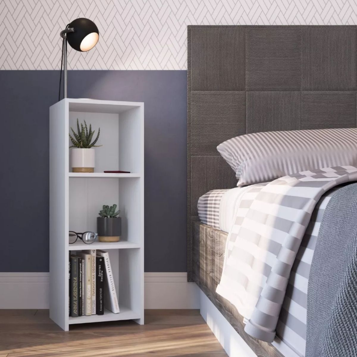 NACION MUEBLES - ESTANTE NACION MUEBLES ZEN COLOR BLANCO