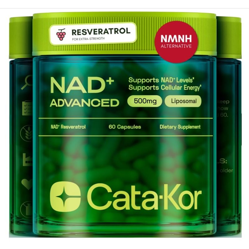 GENERICO - NAD Resveratrol Cata-kor 500 mg - 60 capsulas