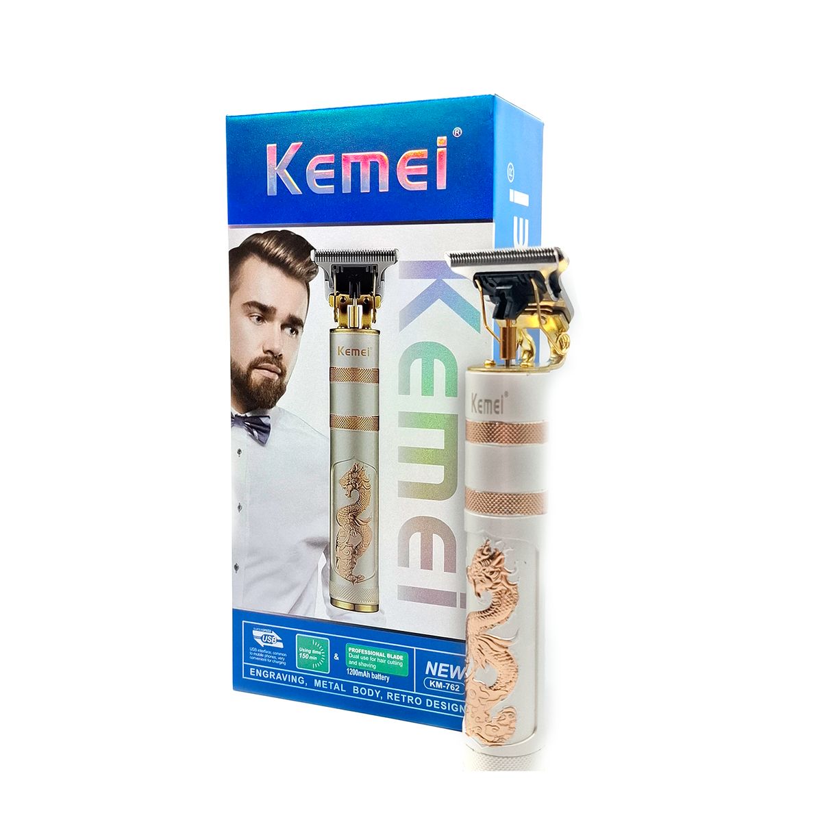 OEM - Afeitadora Kemei KM-762 – Precisión y Suavidad en Cada Afeitado