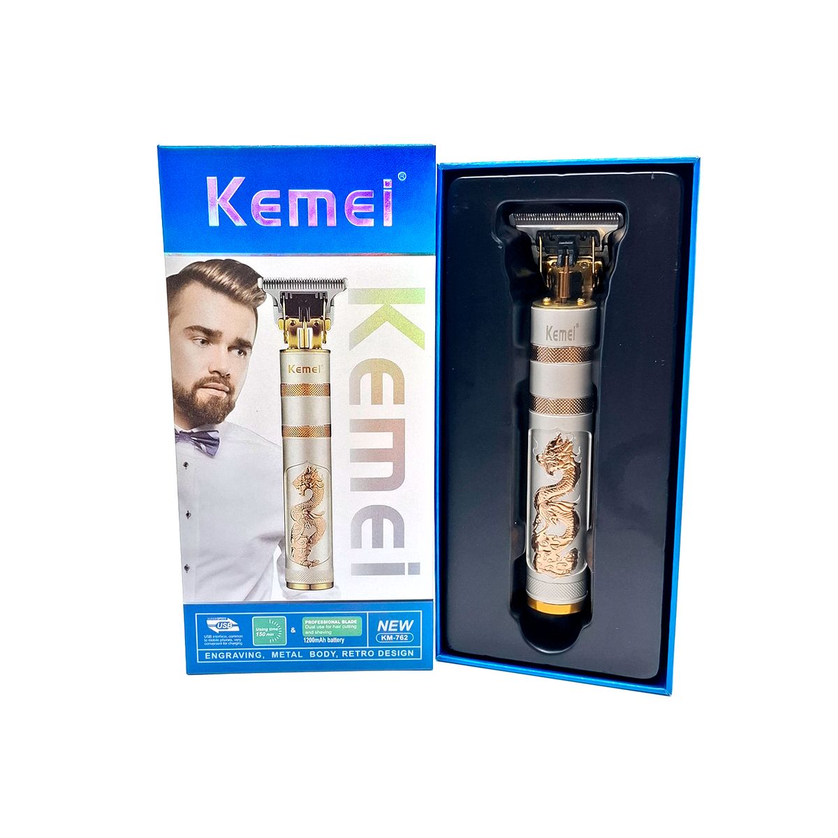 OEM - Afeitadora Kemei KM-762 – Precisión y Suavidad en Cada Afeitado