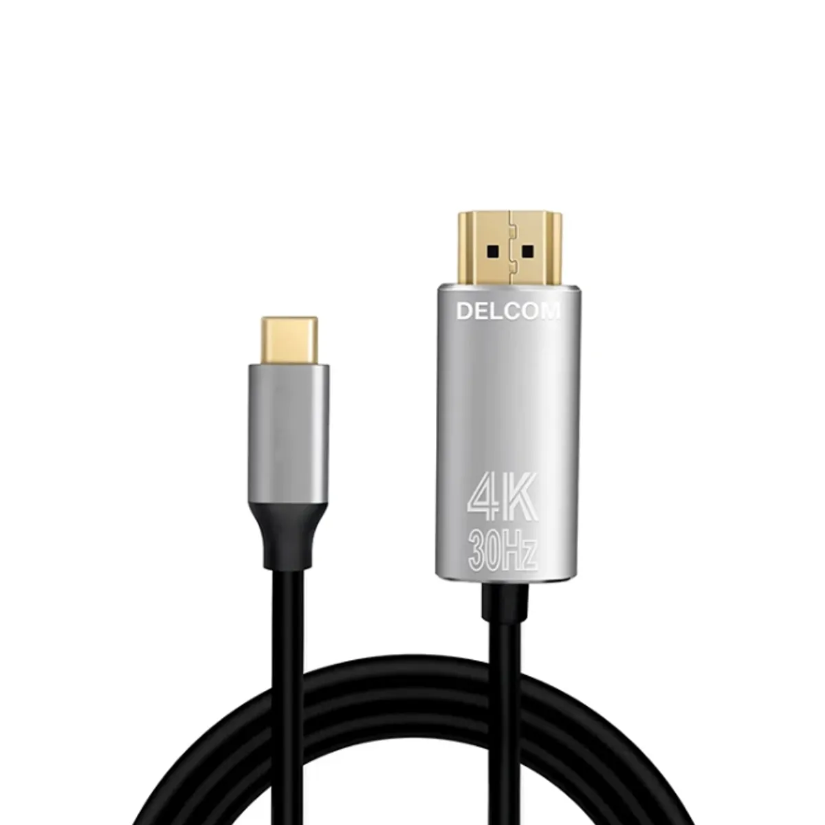 GENERICO - CABLE USB 3.1 TIPO C A HDMI DE 1.80 METROS ULTRA HD 4K 30HZ DELCOM
