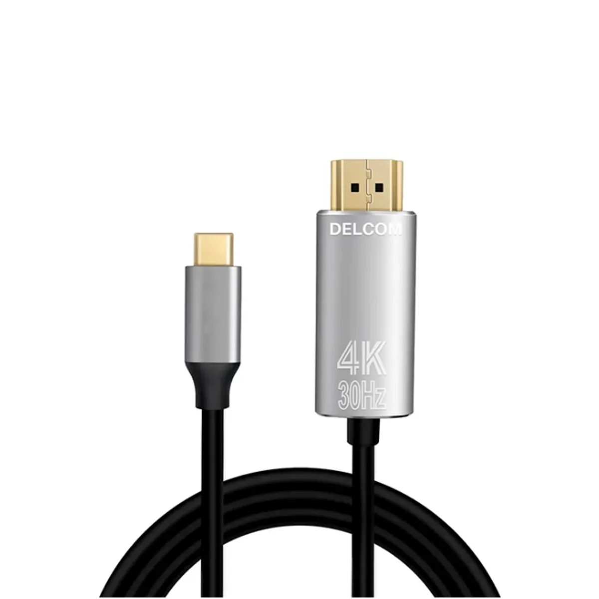 GENERICO - CABLE USB 3.1 TIPO C A HDMI DE 1.80 METROS ULTRA HD 4K 30HZ DELCOM