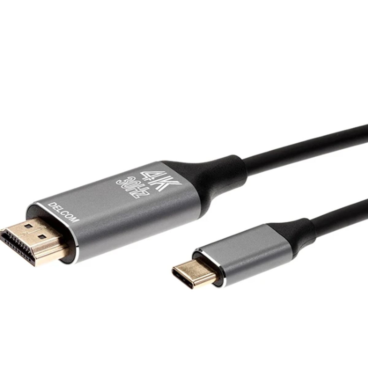 GENERICO - CABLE USB 3.1 TIPO C A HDMI DE 1.80 METROS ULTRA HD 4K 30HZ DELCOM