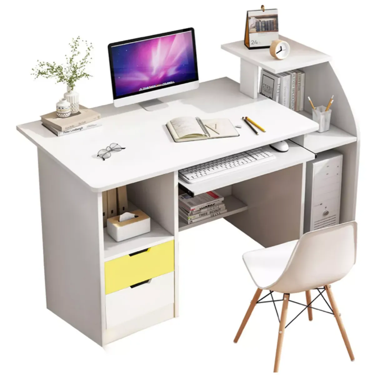 NACION MUEBLES - ESCRITORIO NACION MUEBLES STEVE COLOR BLANCO