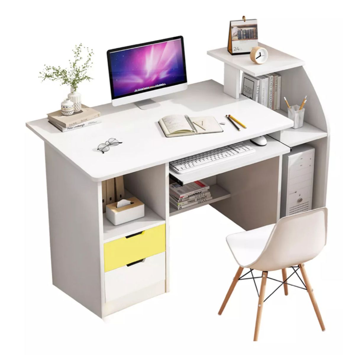 NACION MUEBLES - ESCRITORIO NACION MUEBLES STEVE COLOR BLANCO