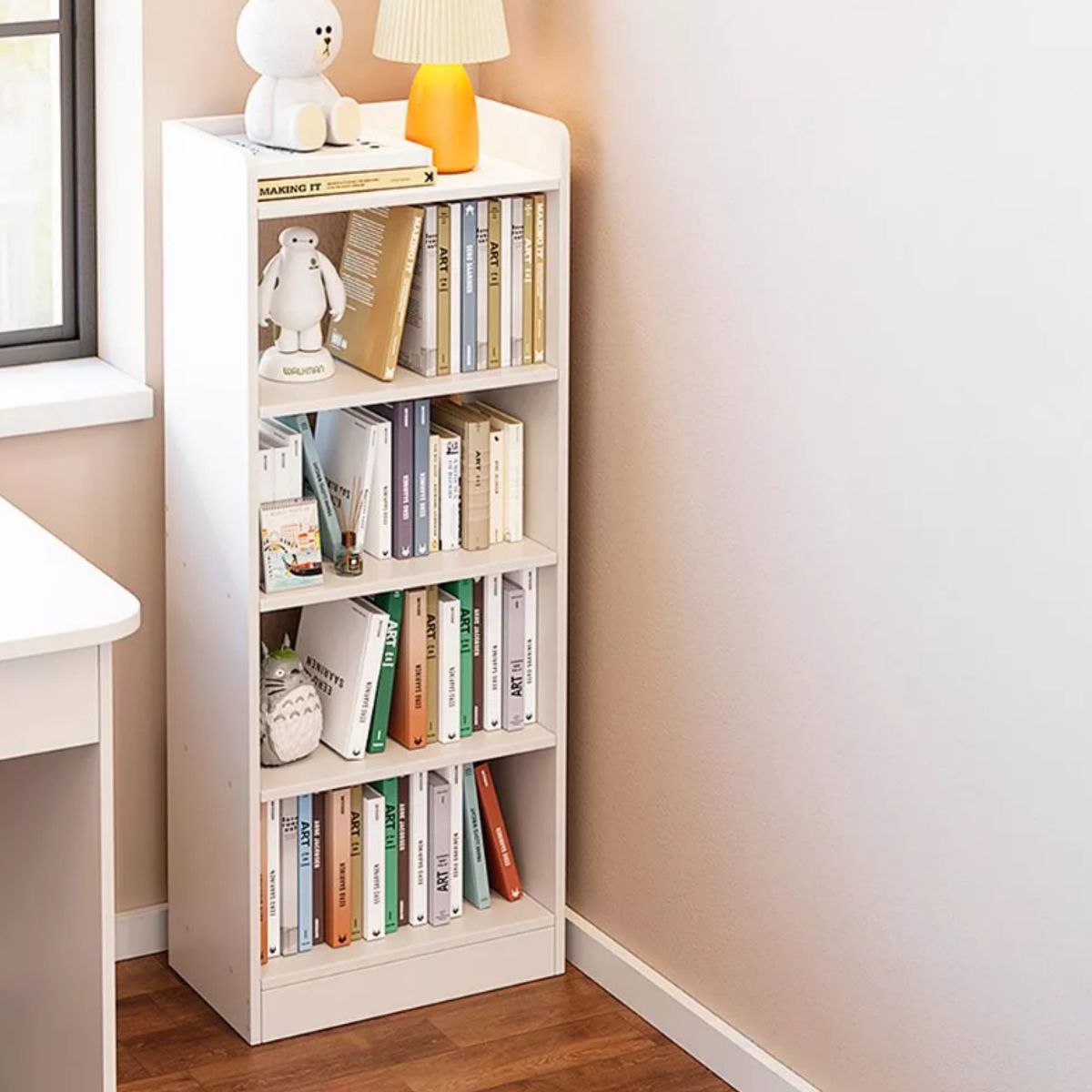 NACION MUEBLES - LIBRERO NACION MUEBLES RASTRO COLOR BLANCO