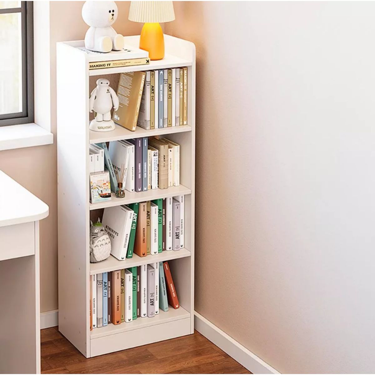 NACION MUEBLES - LIBRERO NACION MUEBLES RASTRO COLOR BLANCO