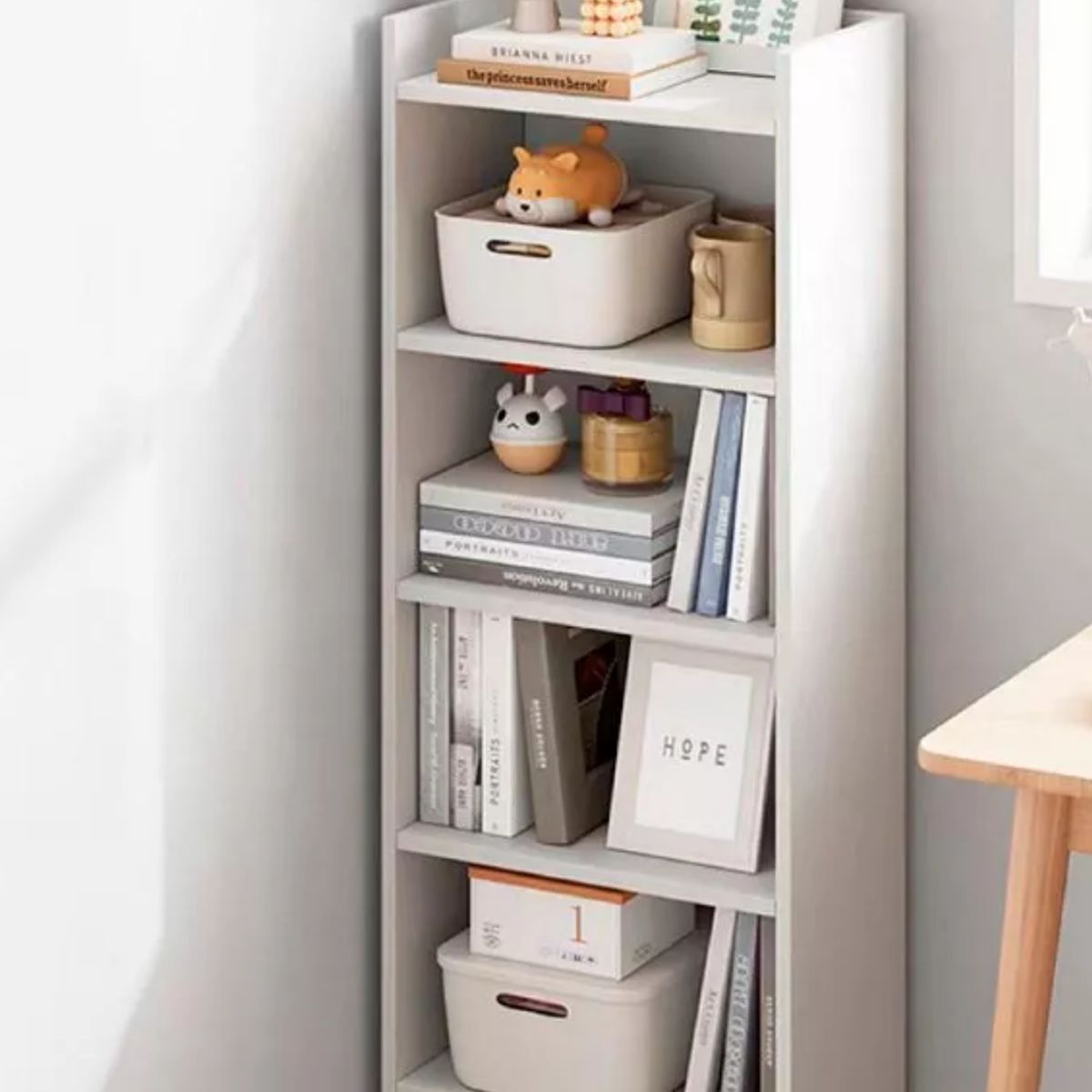 NACION MUEBLES - LIBRERO NACION MUEBLES RASTRO COLOR BLANCO