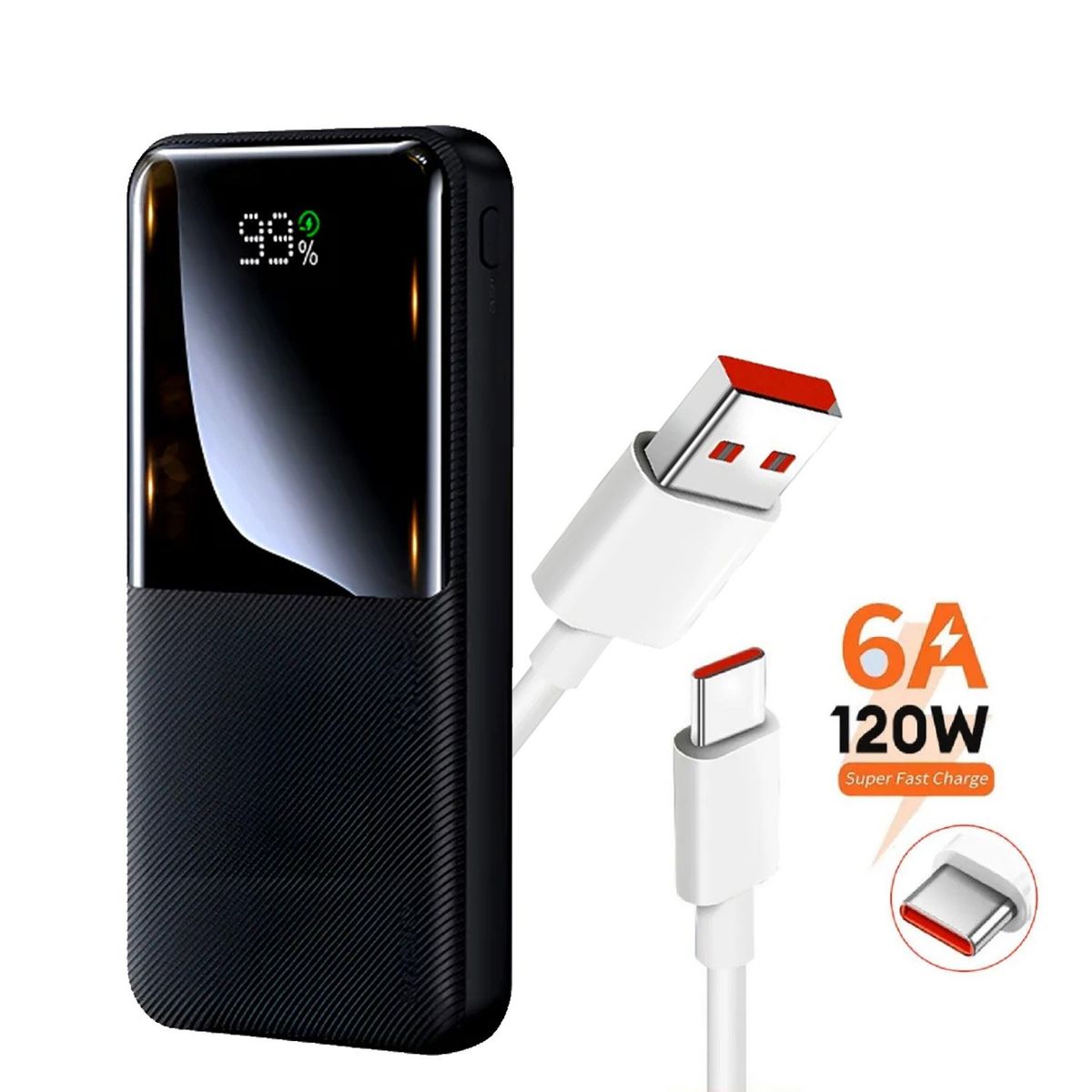 REMAX - Combo Power Bank Remax RPP-623 20000mAh Negro + Cable USB Xiaomi 6A