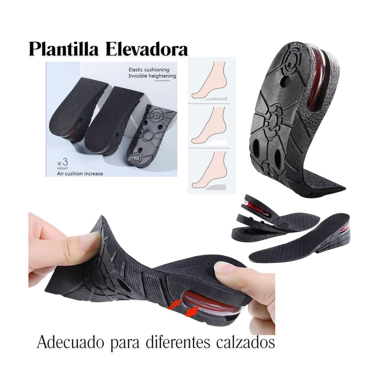 ROHS - Plantilla para Aumentar la altura hasta 6 cm