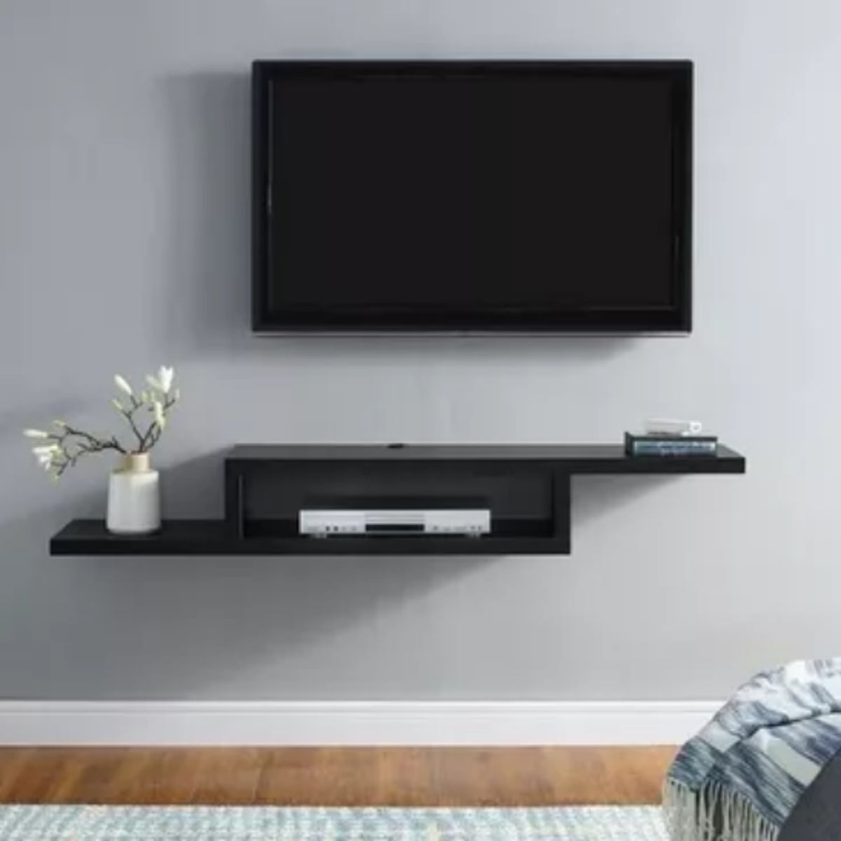 NACION MUEBLES - MUEBLE PARA TV NACION MUEBLES OMAR COLOR NEGRO