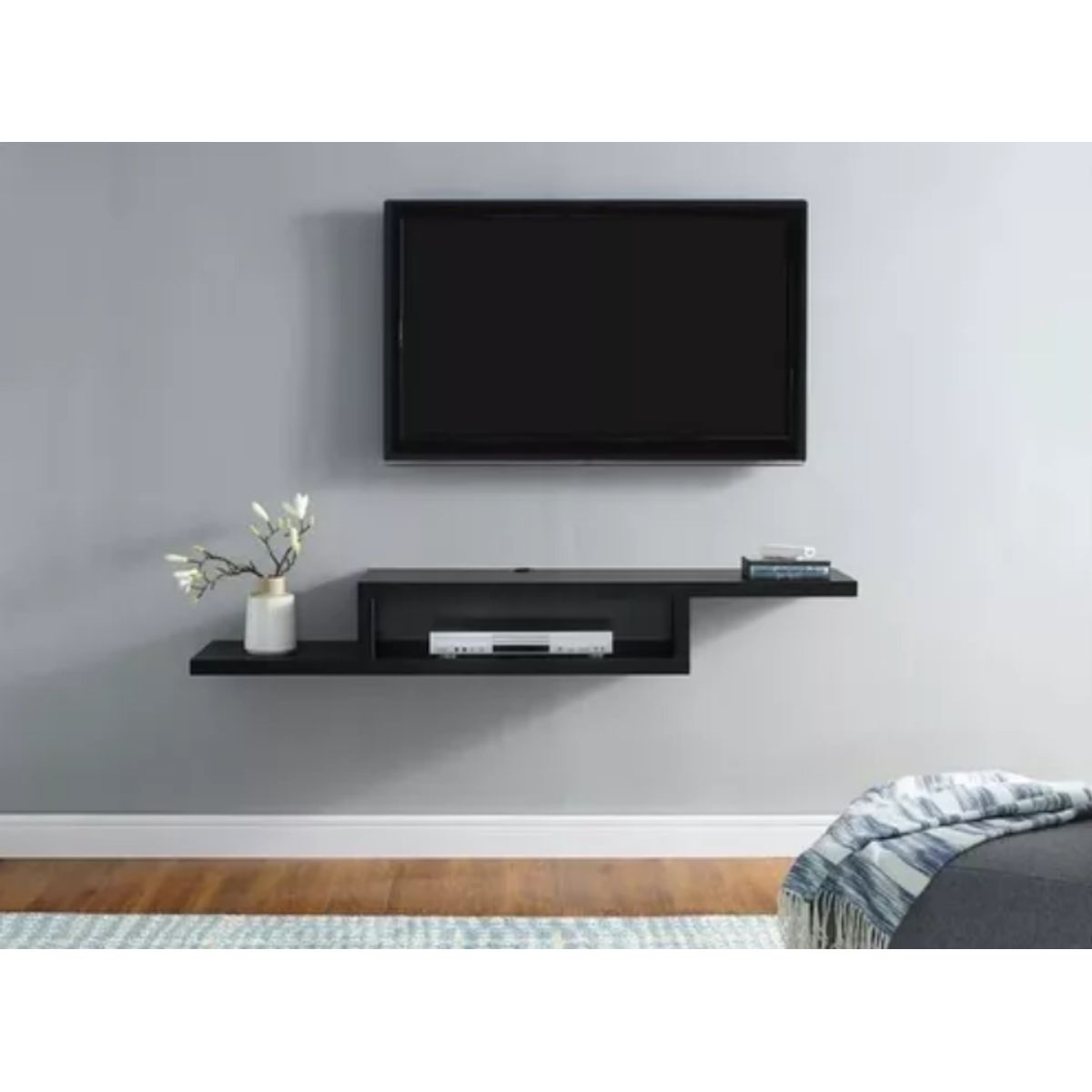 NACION MUEBLES - MUEBLE PARA TV NACION MUEBLES OMAR COLOR NEGRO