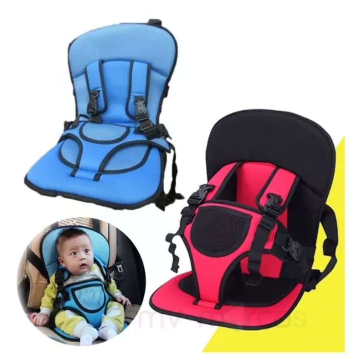 GENERICO - Silla Carro Bebe Seguridad Cinturón Infantil Niños Azul