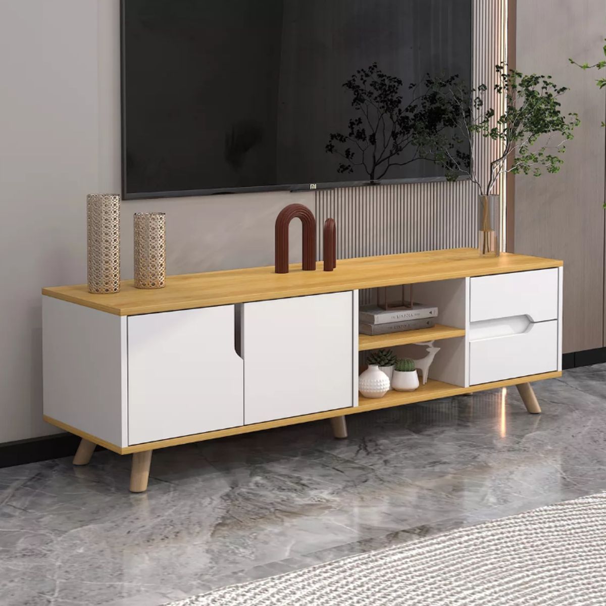 NACION MUEBLES - MUEBLES PARA TV NACION MUEBLES MORENA COLOR MULTICOLOR