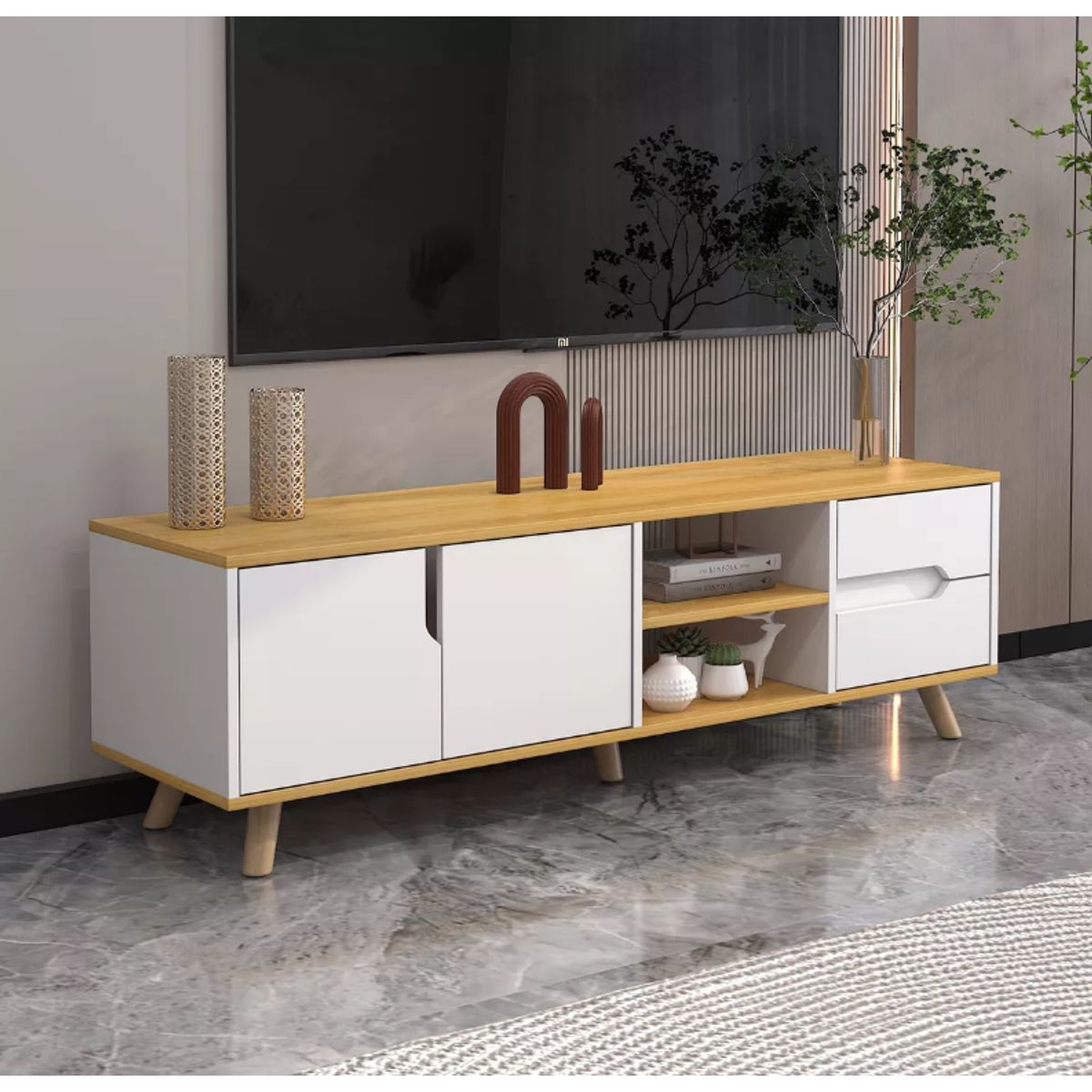 NACION MUEBLES - MUEBLES PARA TV NACION MUEBLES MORENA COLOR MULTICOLOR