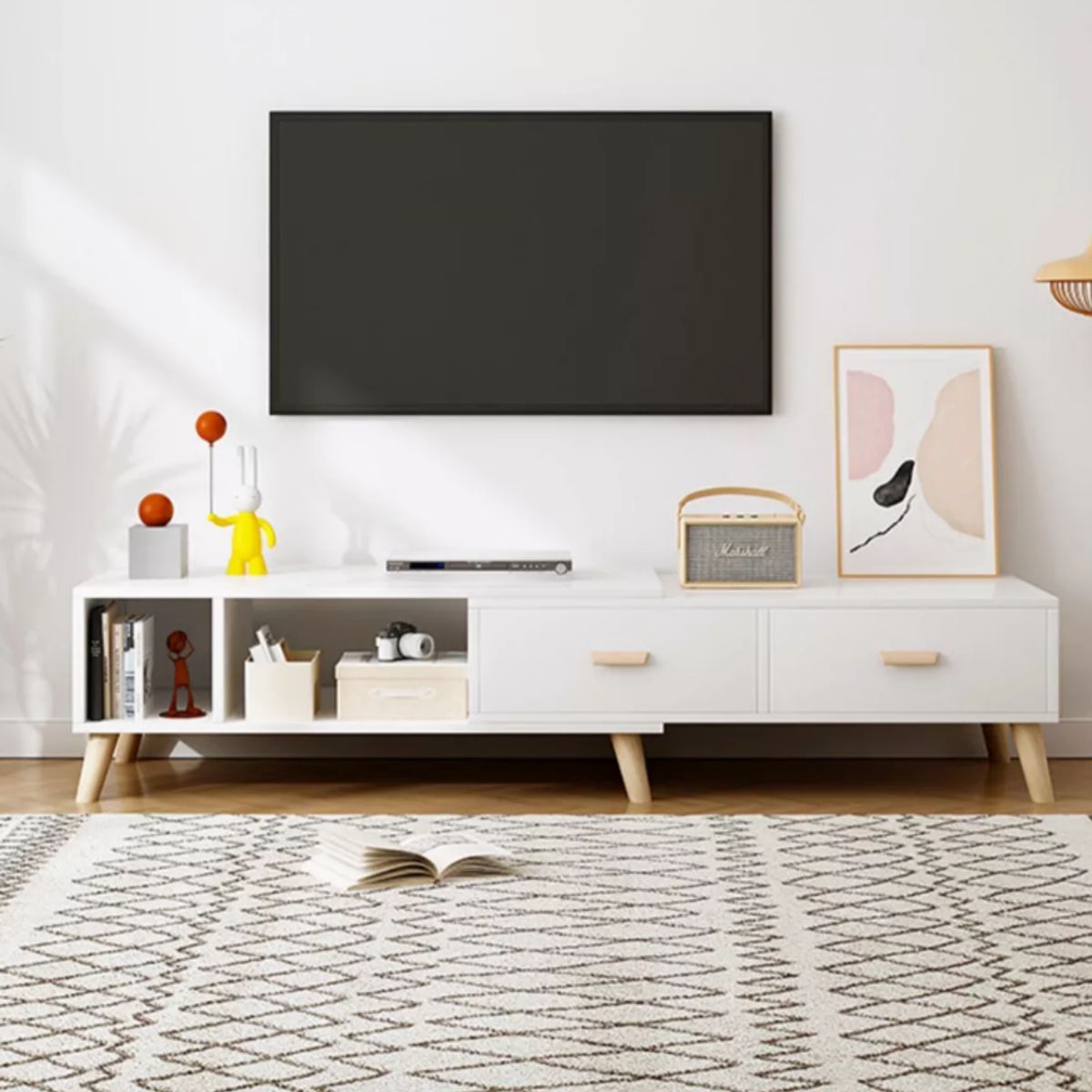 NACION MUEBLES - MUEBLES PARA TV NACION MUEBLES YOU COLOR BLANCO