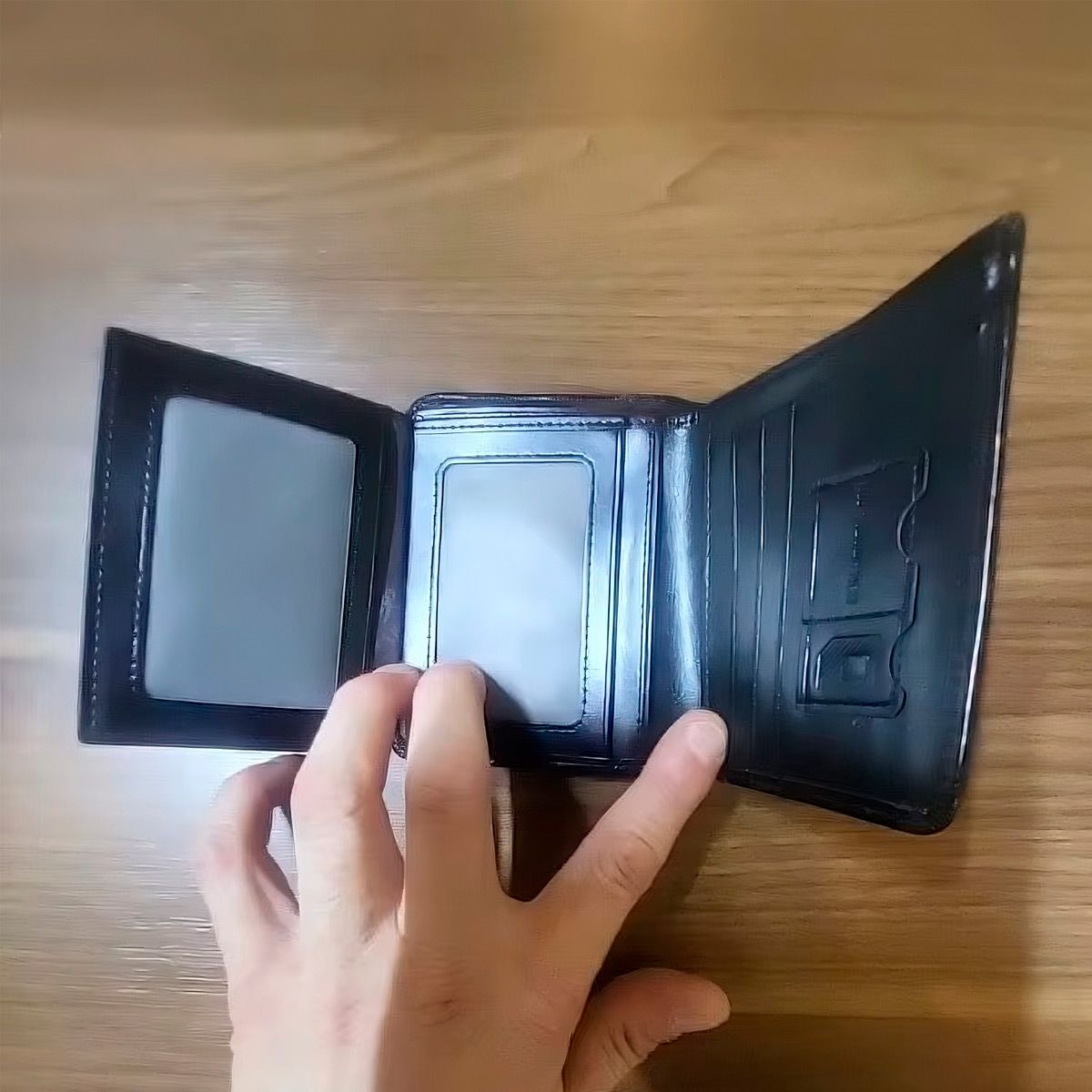 GENERICO - Billetera Manbang Cartera Clásico Billetera Cuero Genuino