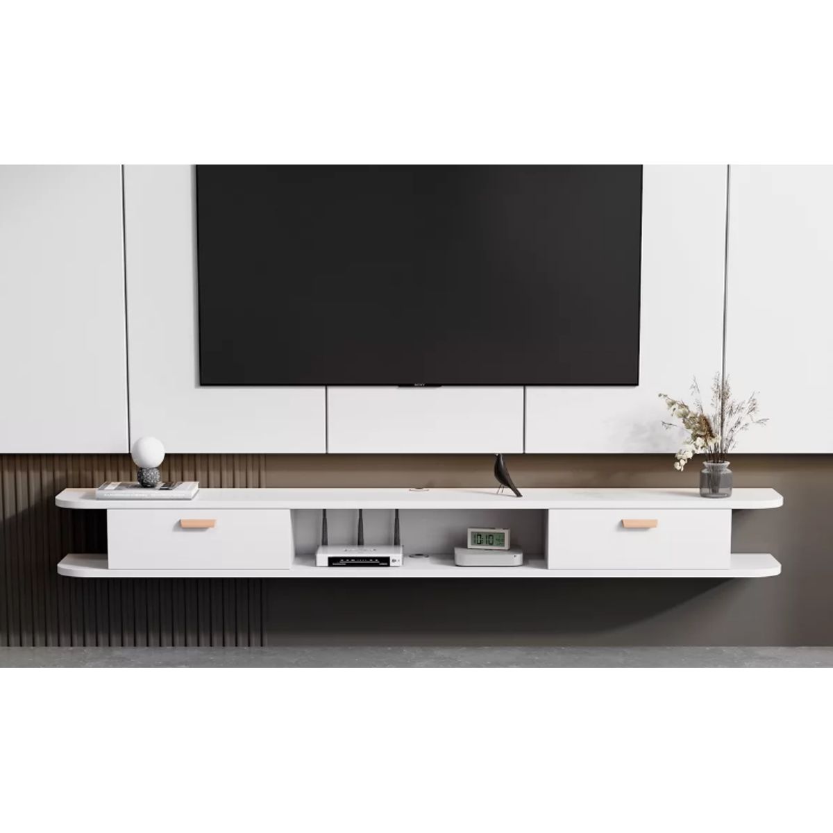 NACION MUEBLES - MUEBLES PARA TV NACION MUEBLES DINA COLOR BLANCO