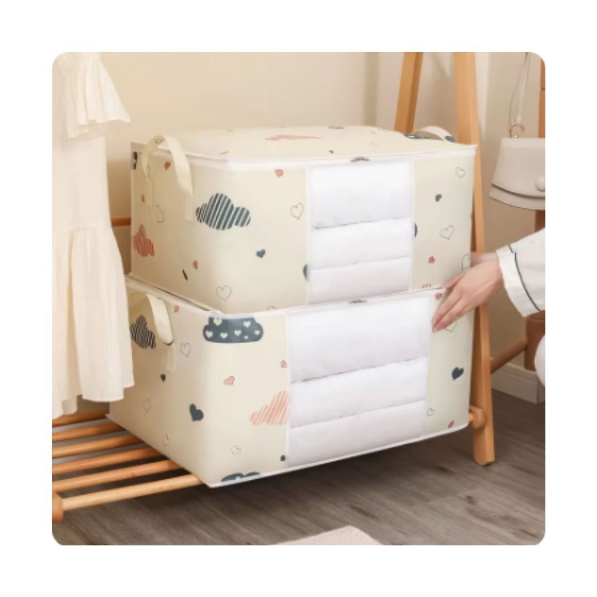 GENERICO - PACK DE 3 BOLSAS ORGANIZADORAS DE EDREDÓN