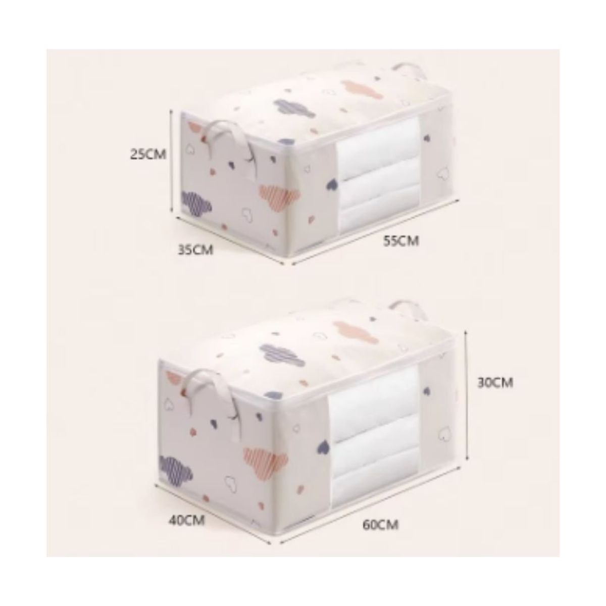 GENERICO - PACK DE 3 BOLSAS ORGANIZADORAS DE EDREDÓN