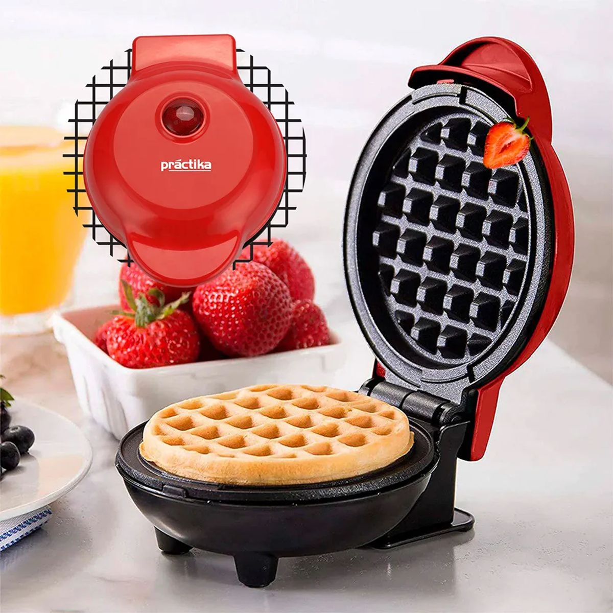 PRACTIKA - Mini Waflera Practika Rojo M104