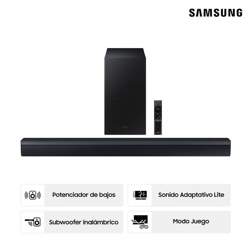 SAMSUNG - Soundbar Samsung 310 Watts Bluetooth 2.1 HW-C450
