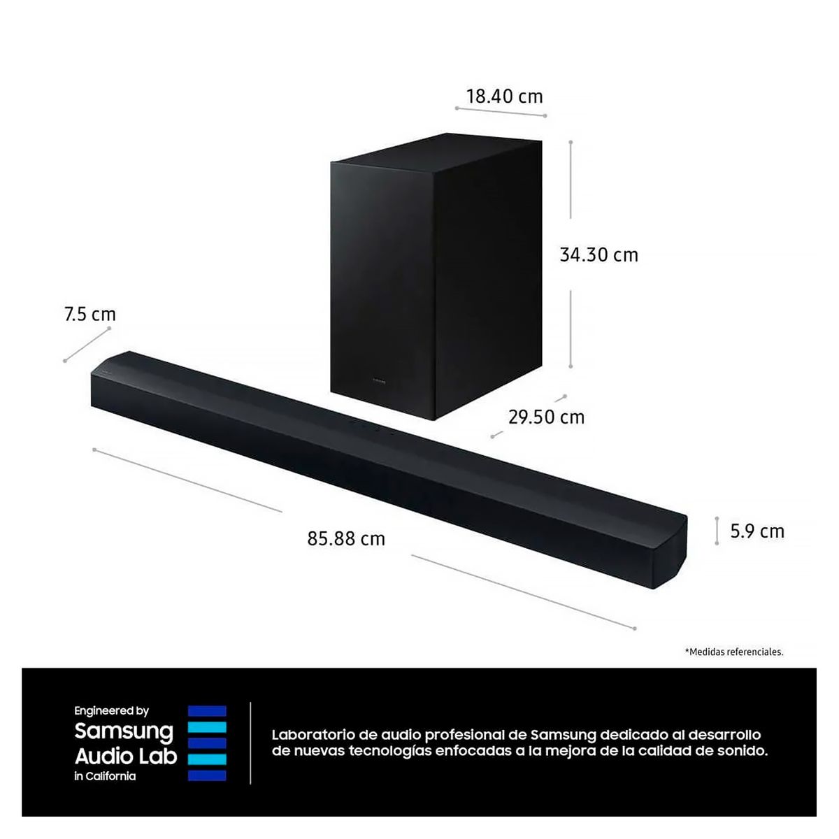 SAMSUNG - Soundbar Samsung 310 Watts Bluetooth 2.1 HW-C450