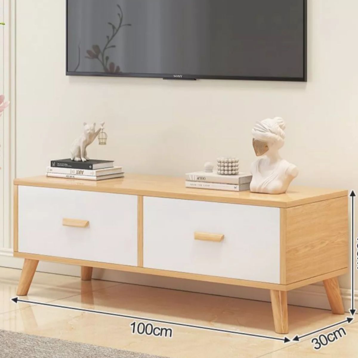 NACION MUEBLES - MUEBLE PARA TV NACION MUEBLES SOL COLOR MADERA