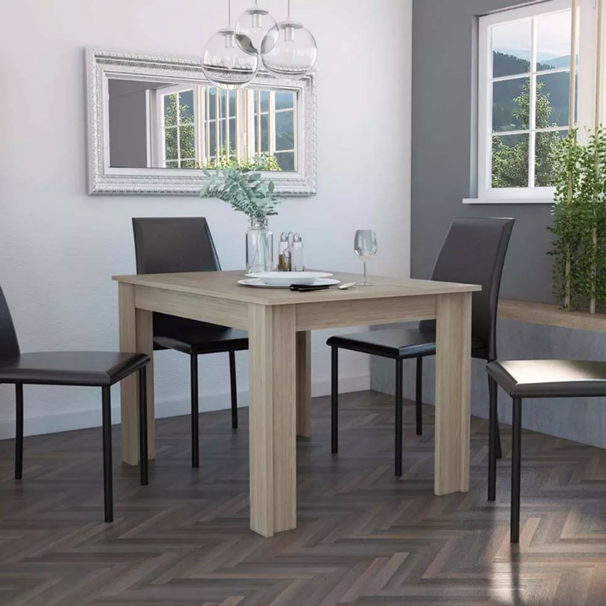 NACION MUEBLES - COMEDOR NACION MUEBLES VOID COLOR MADERA CLARA