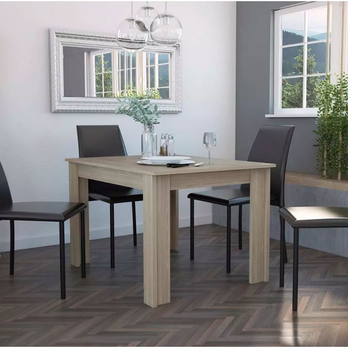 NACION MUEBLES - COMEDOR NACION MUEBLES VOID COLOR MADERA CLARA