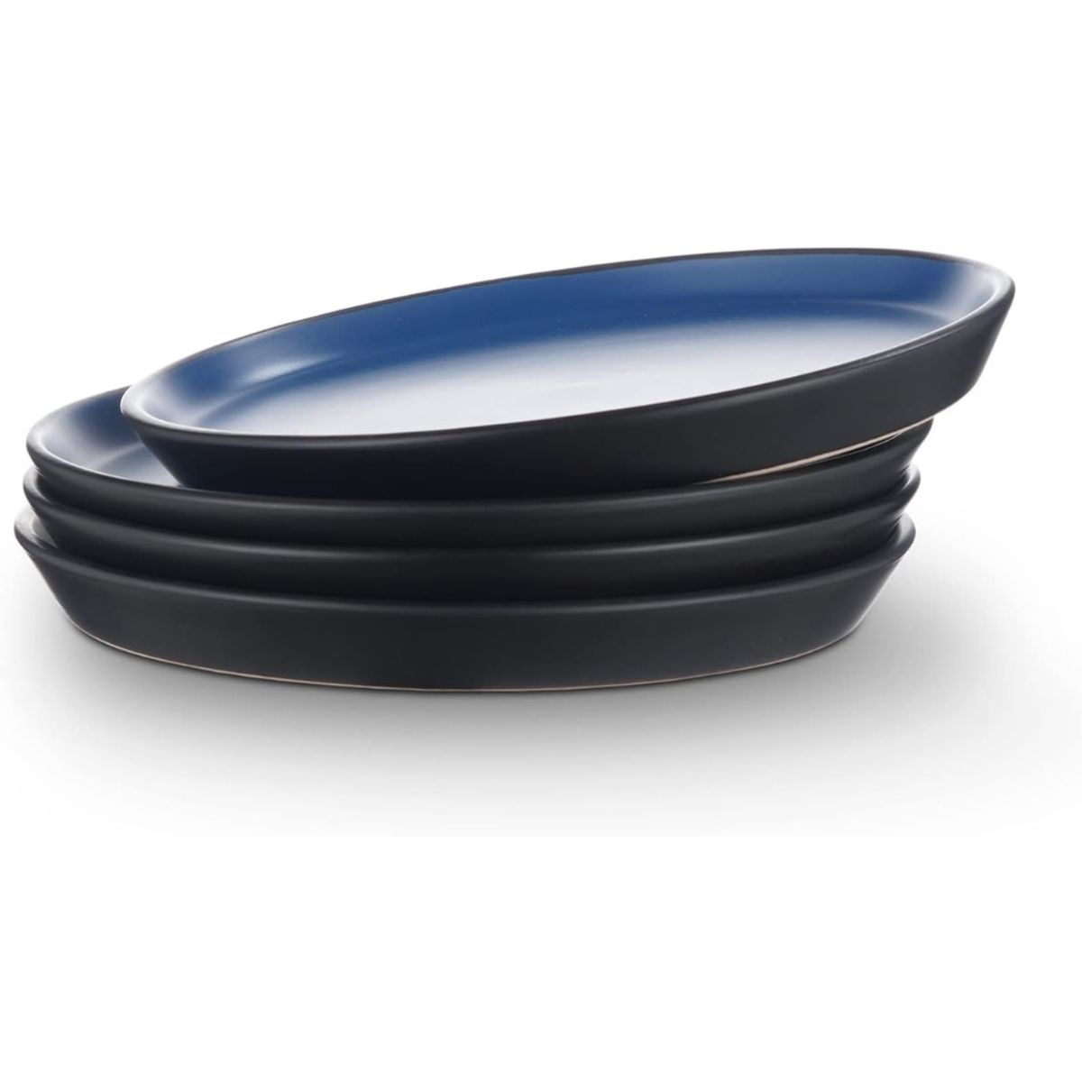 INSPIRA - Set de 4 Platos de Cerámica Acabado Mate