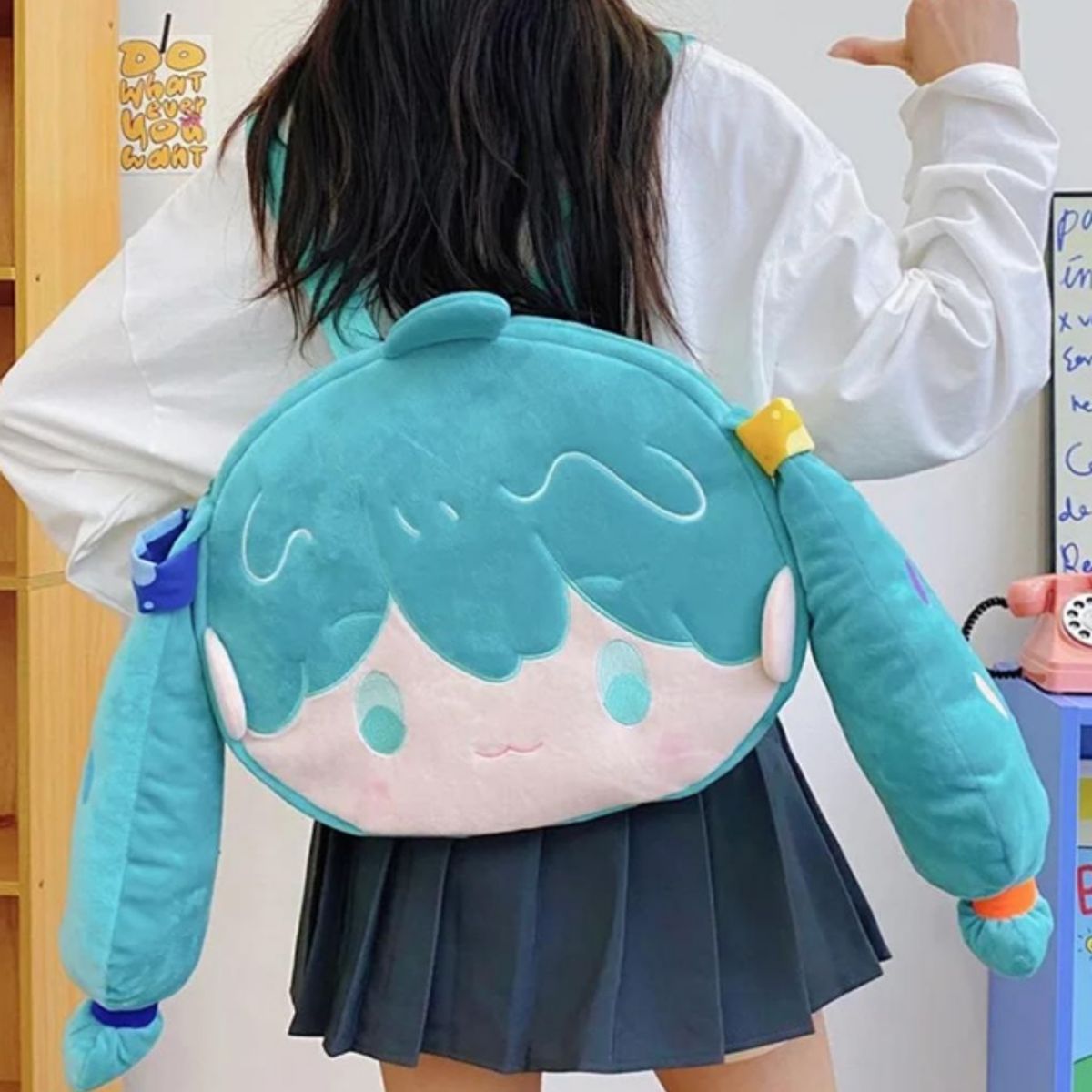GENERICO - Mochila Hatsune Miku 30 Cm