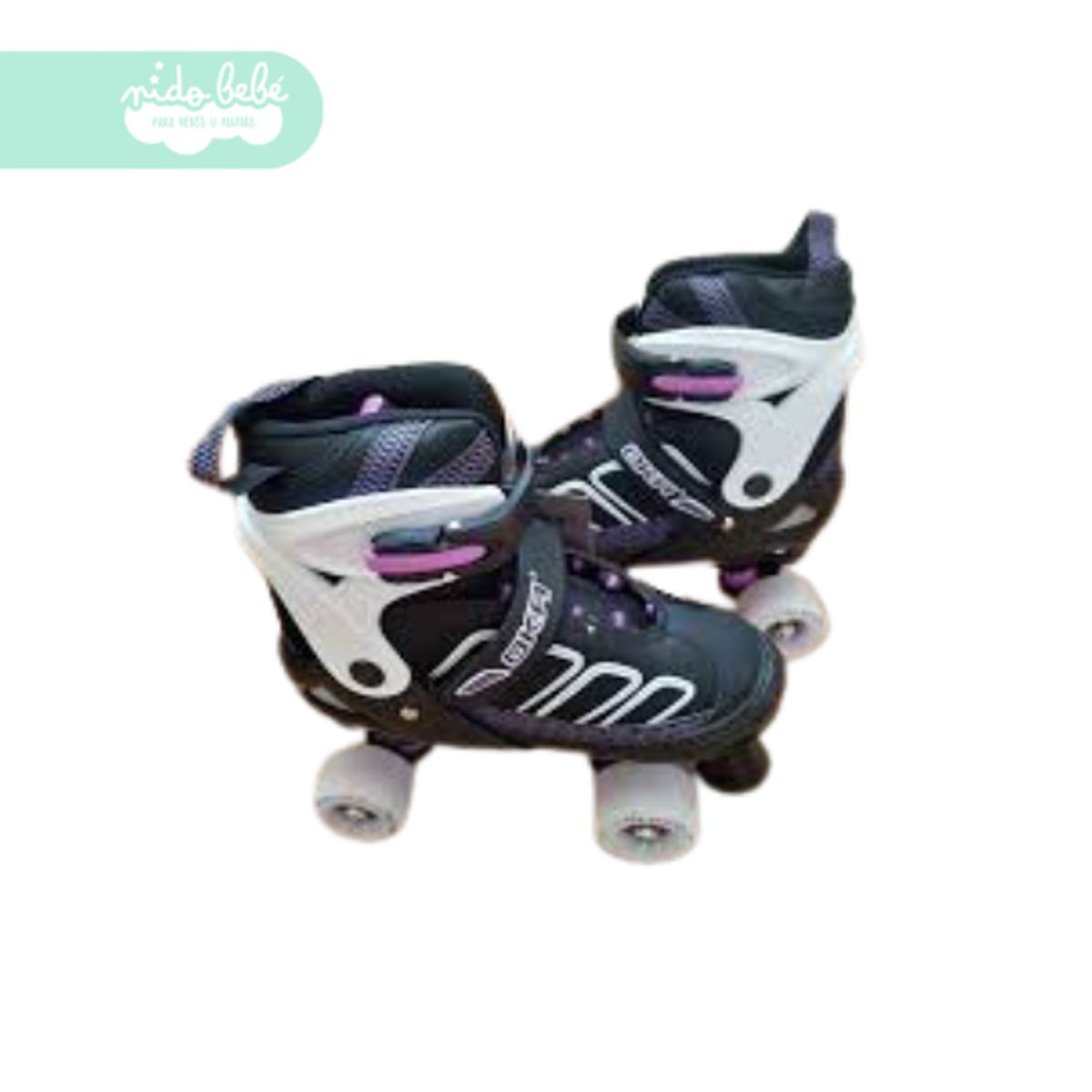 GENERICO - PATIN 4 RUEDAS DE NIÑA M 34 – 37 BLANCO