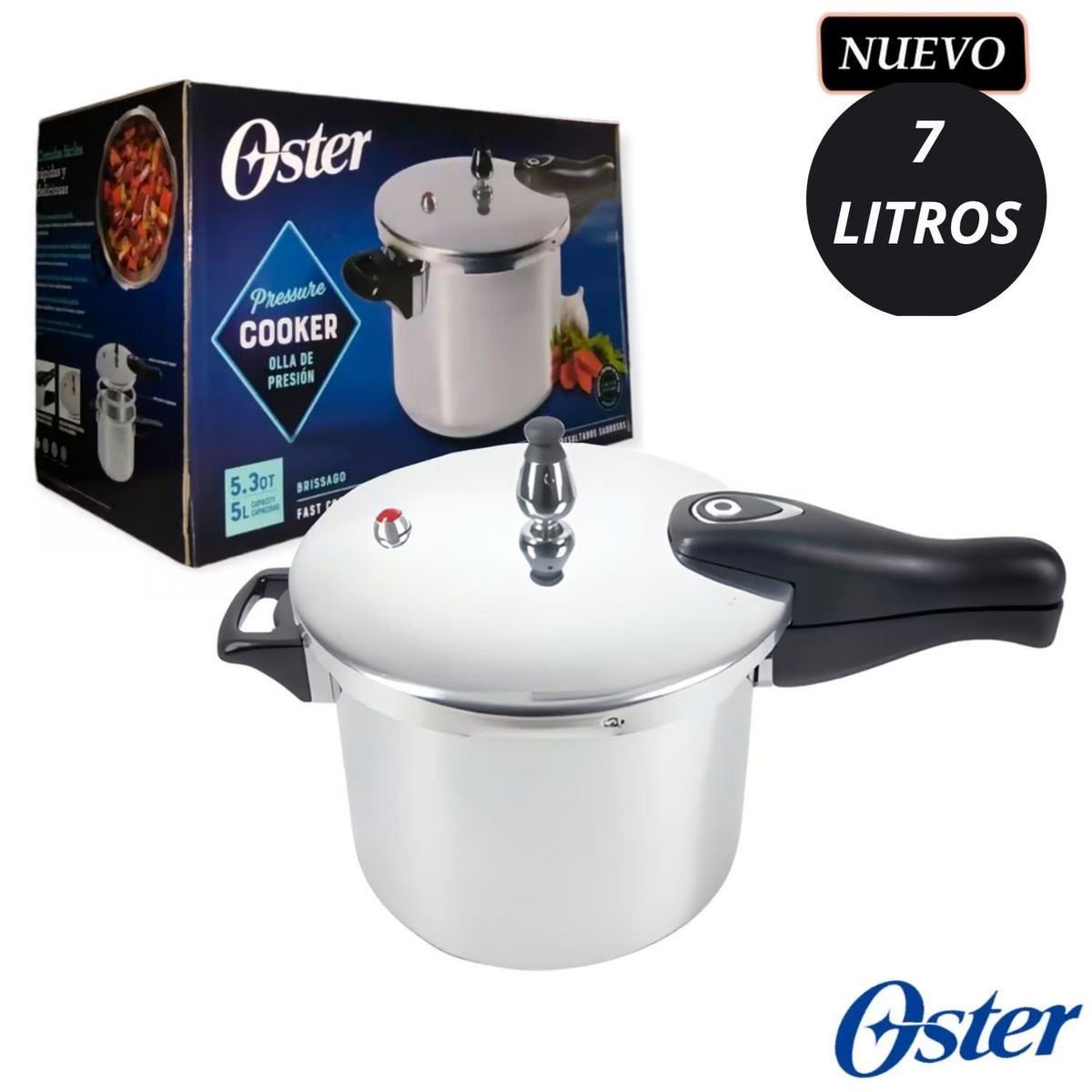 OSTER - Olla de Presión Oster Brissago 7 Litros 146016-01