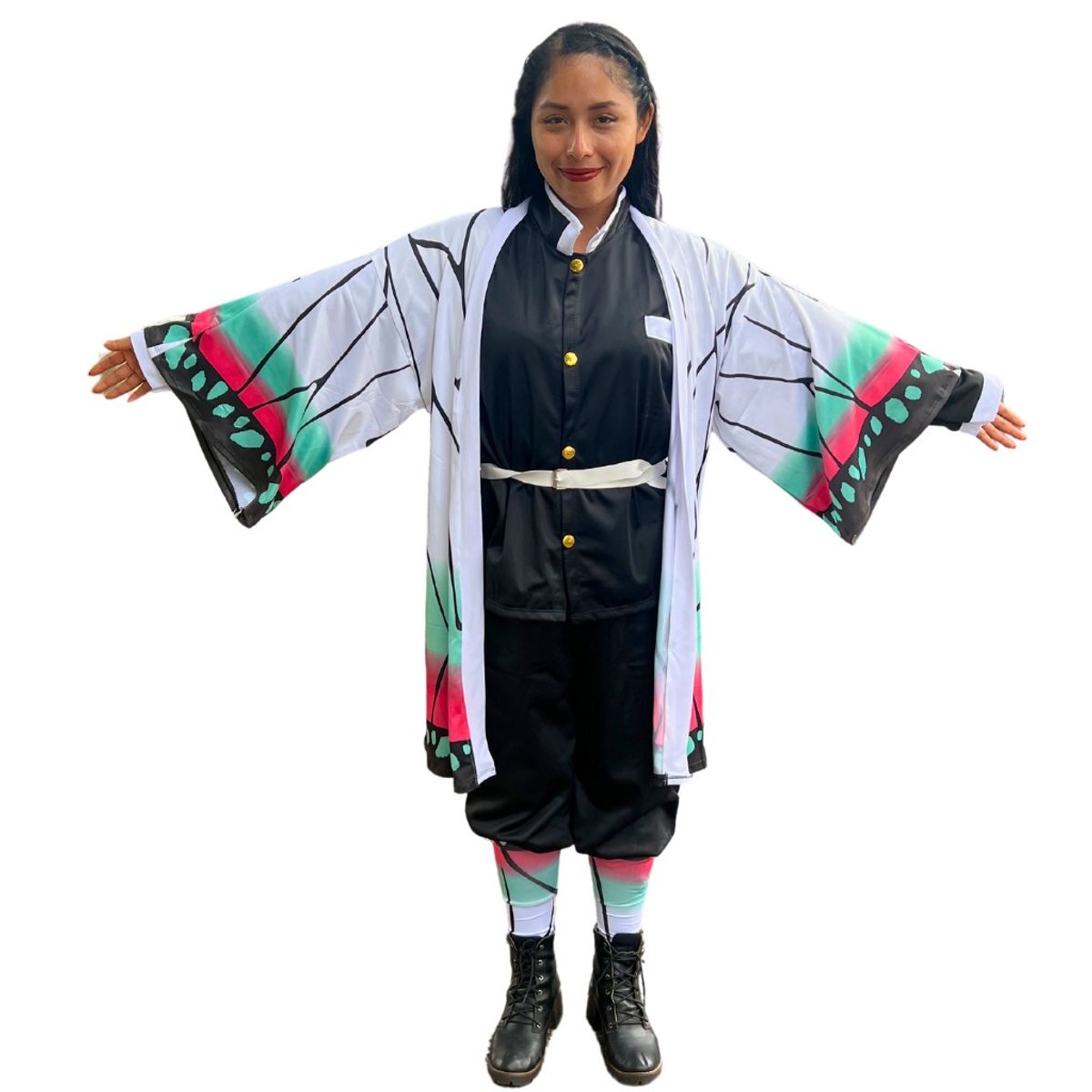 GENERICO - Disfraz Shinobu Kocho Demon Slayer Cosplay Anime para Niña y Adulto