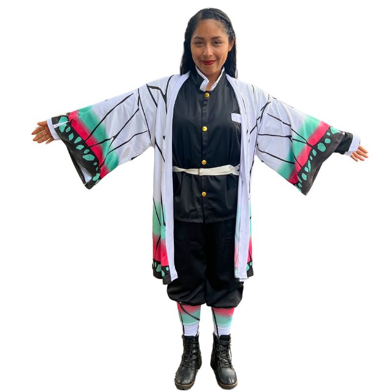 GENERICO - Disfraz Shinobu Kocho Demon Slayer Cosplay Anime para Niña y Adulto
