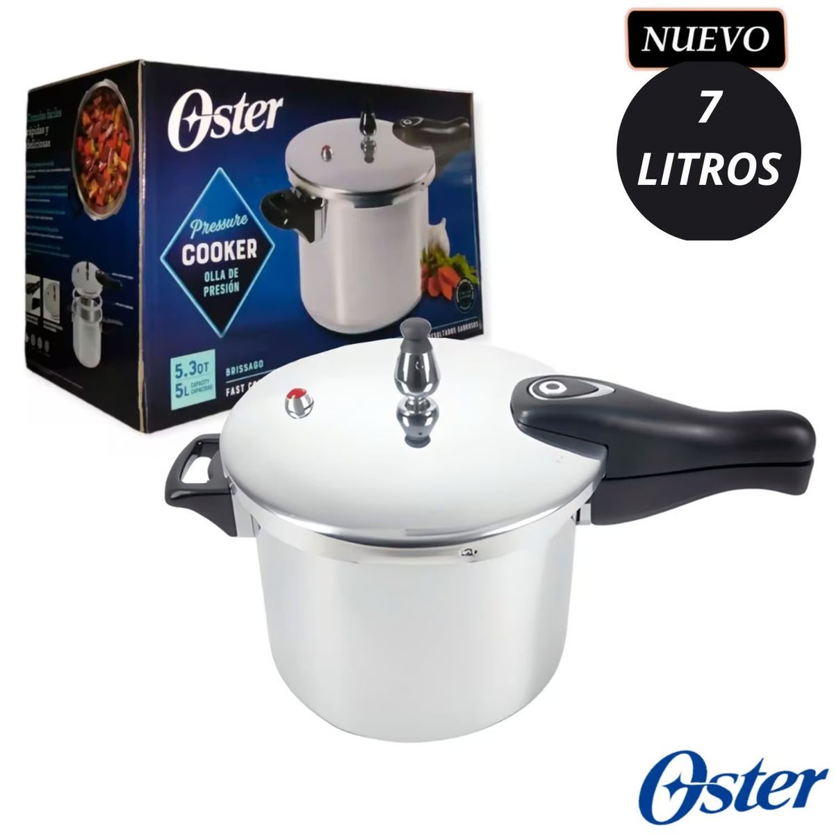 OSTER - Olla de Presión Oster Brissago 7 Litros 146016-01