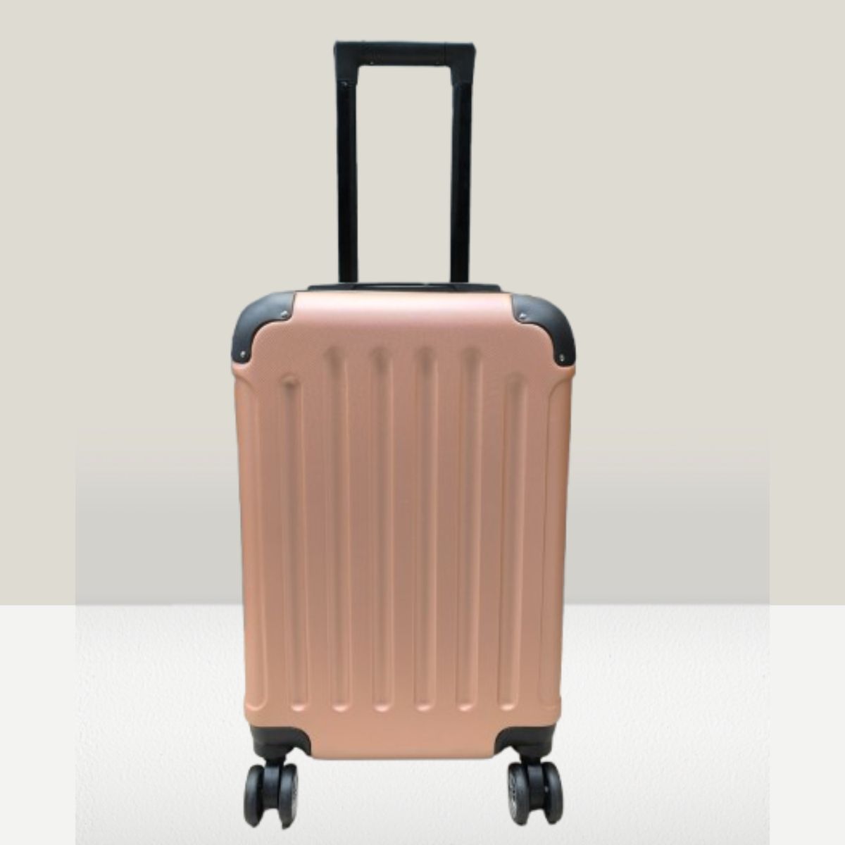 GENERICO - Maleta de Cabina con Clave Carry on 10kg - ORO ROSA