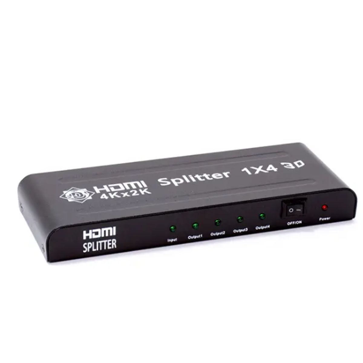 GENERICO - SPLITTER HDMI 1X4 DE 1 ENTRADA A 4 SALIDAS FULL HD DE METAL DELCOM