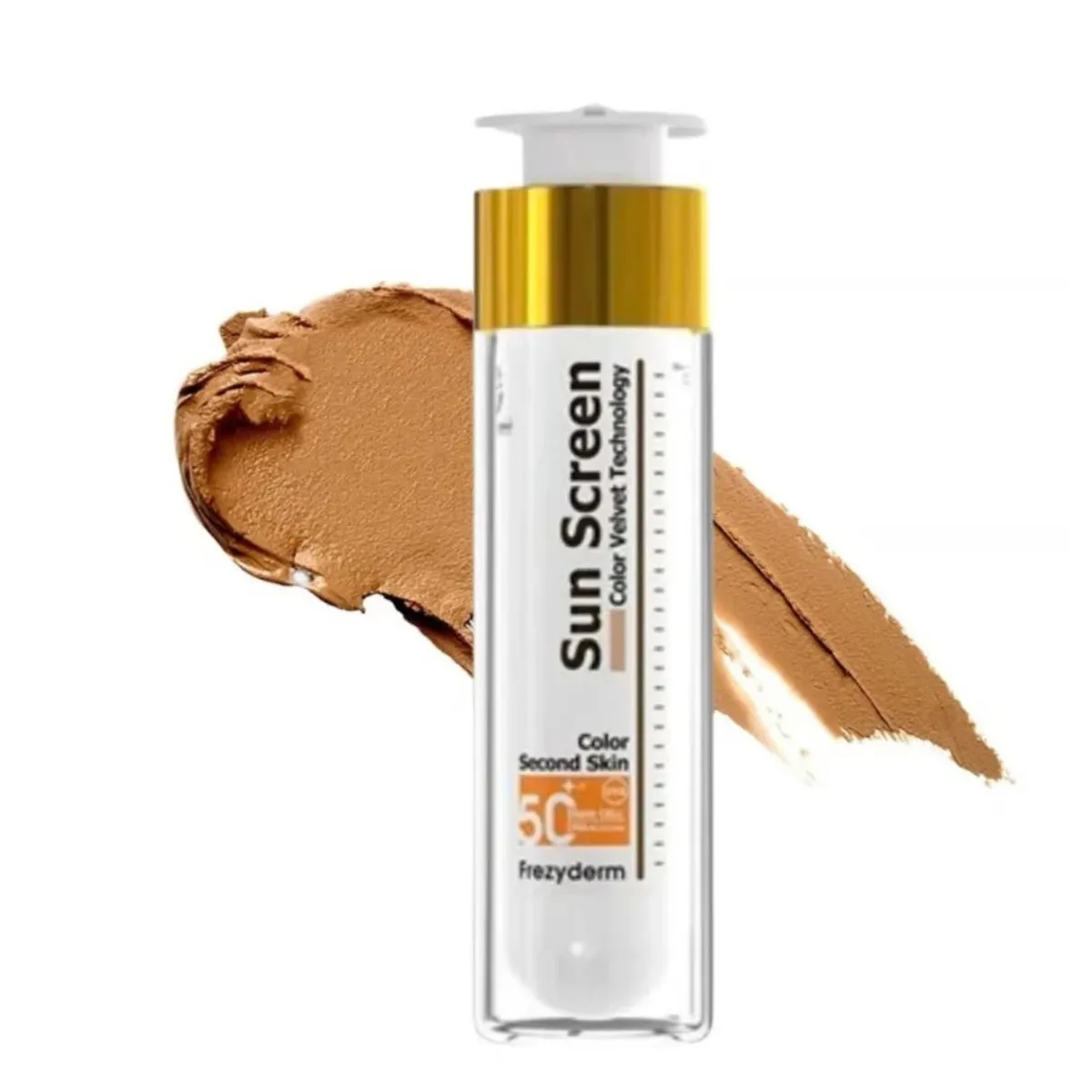 FREZYDERM - Pack x2 Frezyderm Fotoprotector Sun Screen SPF50 50ml Con y Sin Color Más Scrub Fragancia Corporal