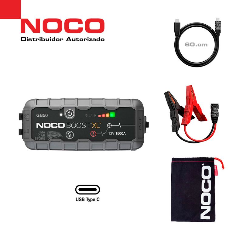 NOCO - NOCO GB50 Arrancador Portátil de Batería Auto Booster Jumper