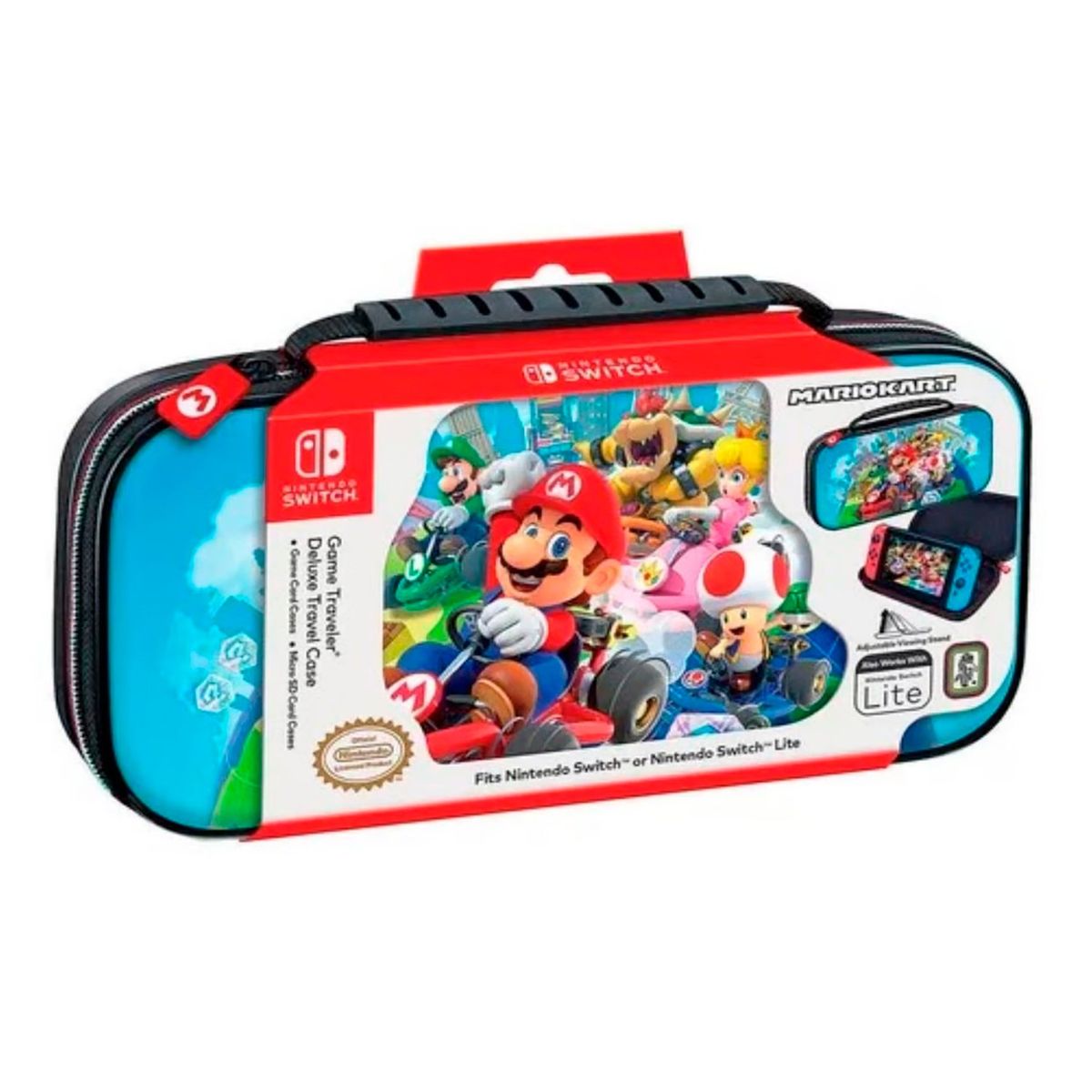 Nintendo - Estuche Original Game Traveler Deluxe Travel Case Mario Kart Switch
