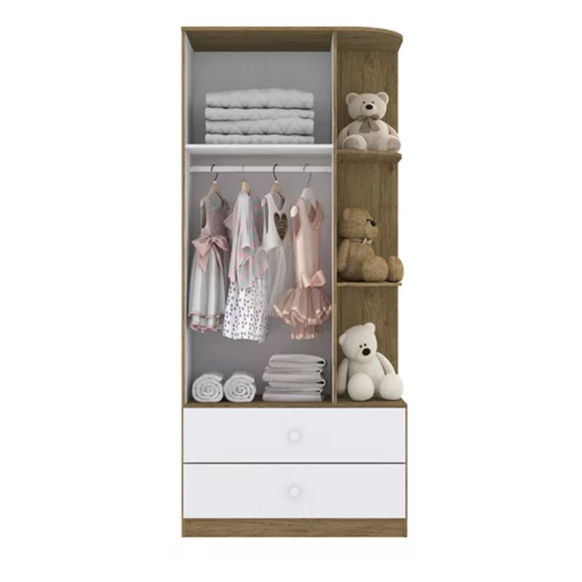 NACION MUEBLES - CLOSET NACION MUEBLES WSP COLOR CAFÉ