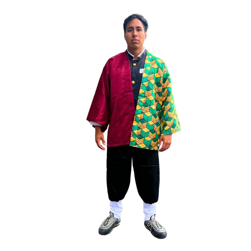 GENERICO - Disfraz Giyu Tomioka Demon Slayer Anime Cosplay para Niño y Adulto