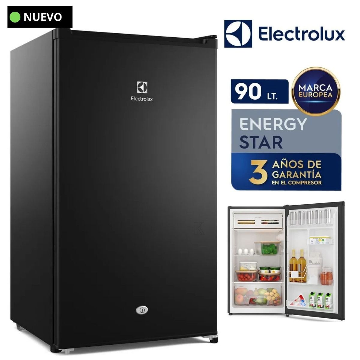 ELECTROLUX - Frigobar Electrolux Premium Black de 90 Litros  ERD090G2HWB