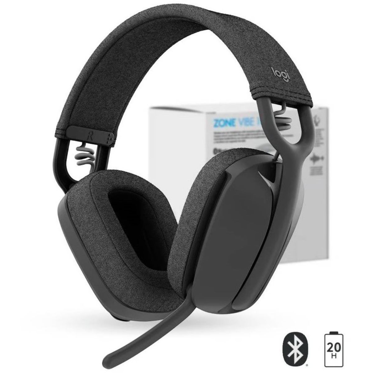 LOGITECH - AUDIFONO C/MICROF. LOGITECH ZONE VIBE 100 BLUETOOTH BLACK