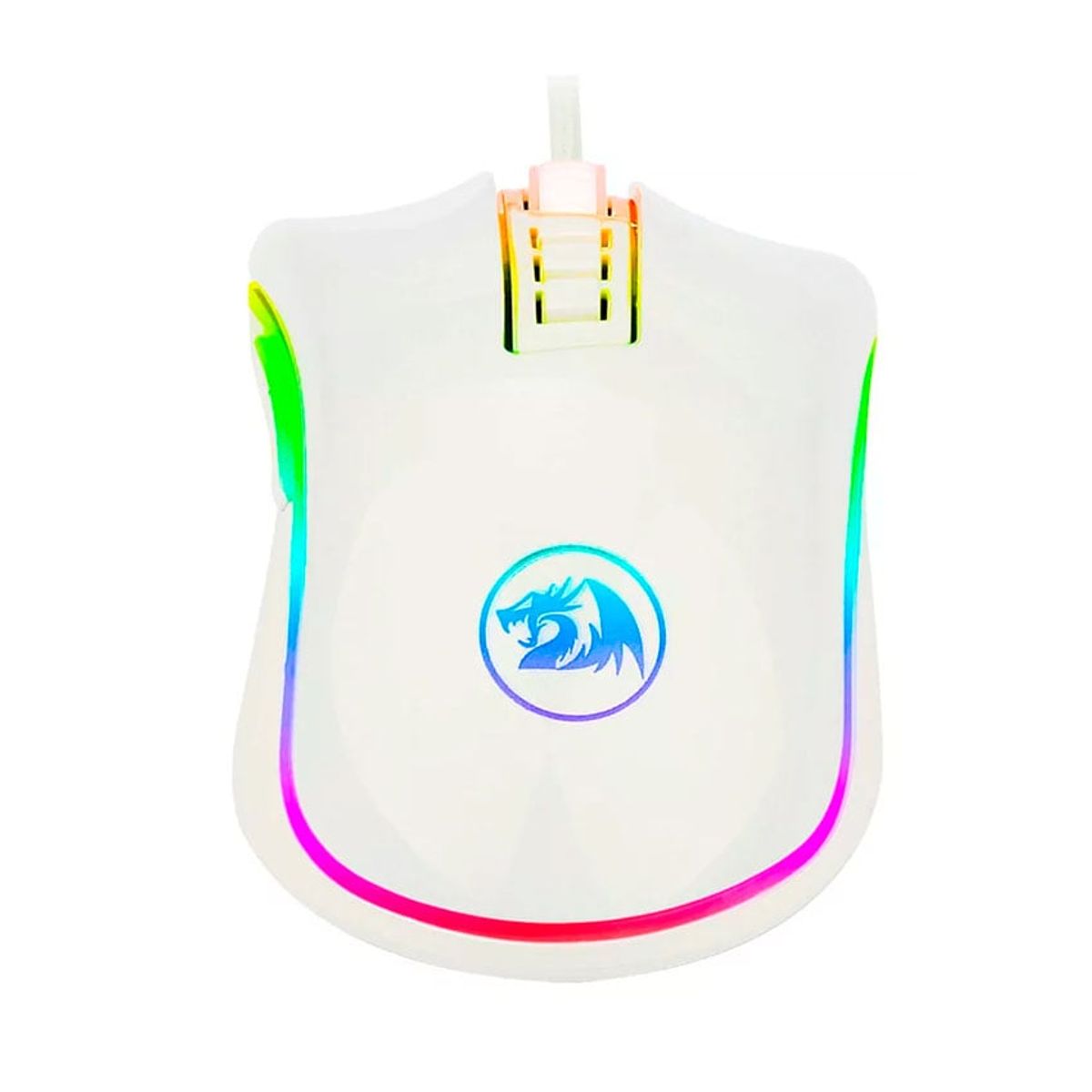 REDRAGON - Redragon COBRA WHITE M711W Mouse Gamer RGB 10,000 DPI, Precisión