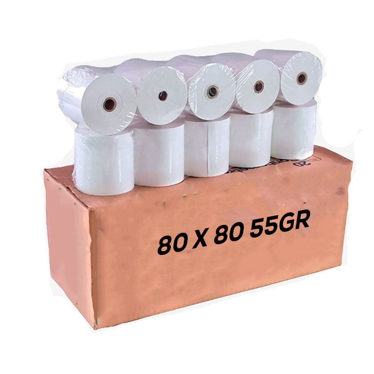 GENERICO - CONTOMETRO TERMICO 80mm x 80mt Negro (caja x 20 Rollo)